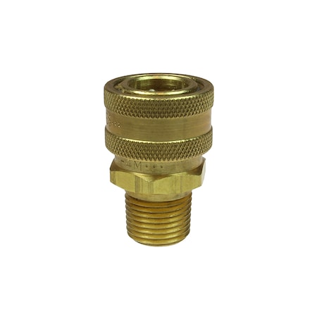 Coilhose Pneumatics Straight Through Coupler Brass 3/8" MPT 115ST